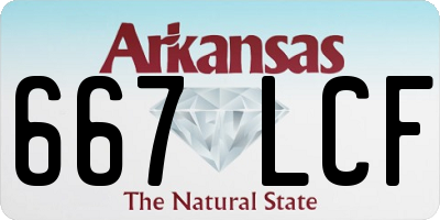 AR license plate 667LCF