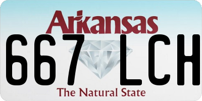 AR license plate 667LCH