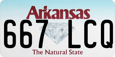 AR license plate 667LCQ