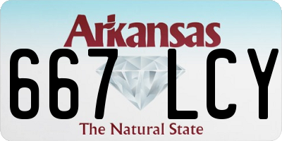 AR license plate 667LCY
