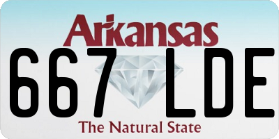 AR license plate 667LDE