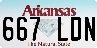 AR license plate 667LDN
