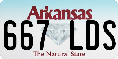 AR license plate 667LDS