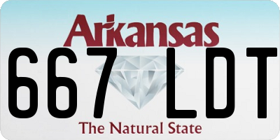 AR license plate 667LDT