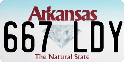 AR license plate 667LDY