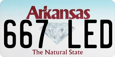 AR license plate 667LED