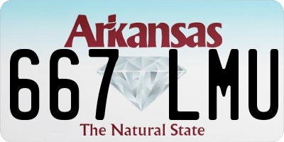 AR license plate 667LMU