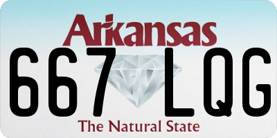 AR license plate 667LQG