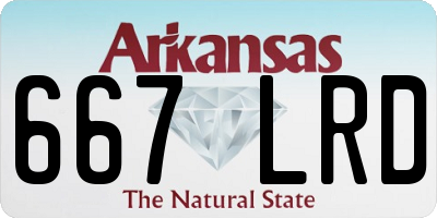 AR license plate 667LRD