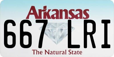AR license plate 667LRI
