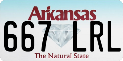 AR license plate 667LRL