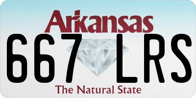 AR license plate 667LRS
