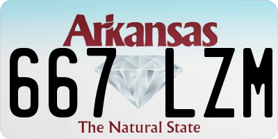 AR license plate 667LZM