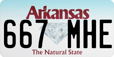 AR license plate 667MHE