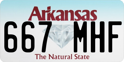 AR license plate 667MHF