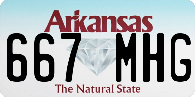 AR license plate 667MHG