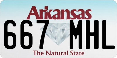 AR license plate 667MHL