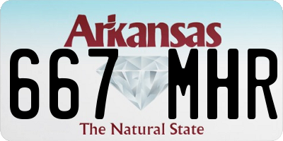 AR license plate 667MHR