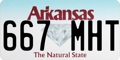AR license plate 667MHT