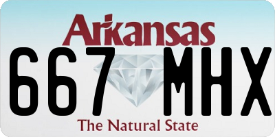 AR license plate 667MHX