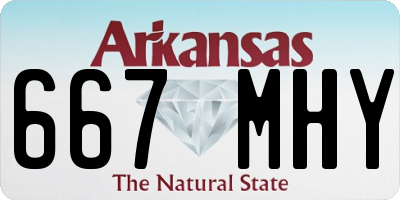 AR license plate 667MHY