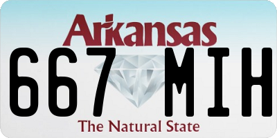 AR license plate 667MIH