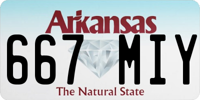 AR license plate 667MIY