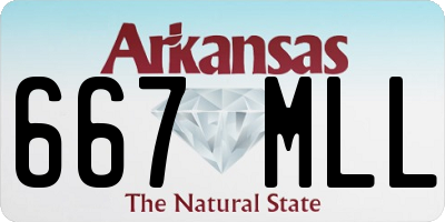AR license plate 667MLL