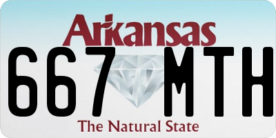 AR license plate 667MTH