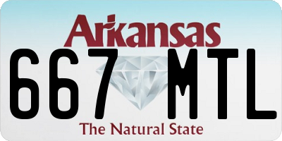 AR license plate 667MTL