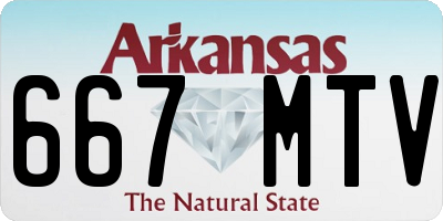 AR license plate 667MTV