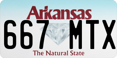 AR license plate 667MTX