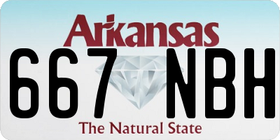 AR license plate 667NBH