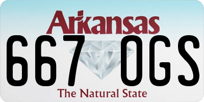 AR license plate 667OGS