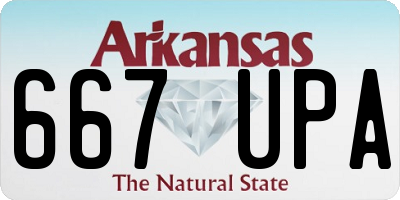 AR license plate 667UPA