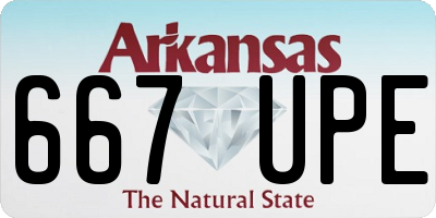 AR license plate 667UPE