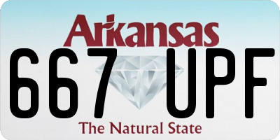 AR license plate 667UPF