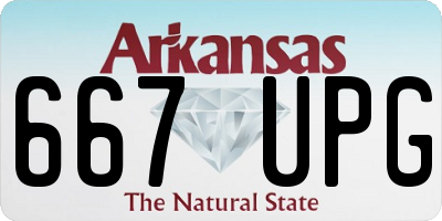 AR license plate 667UPG
