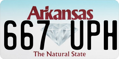 AR license plate 667UPH