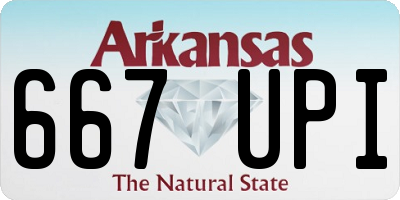 AR license plate 667UPI