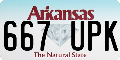 AR license plate 667UPK