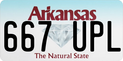 AR license plate 667UPL