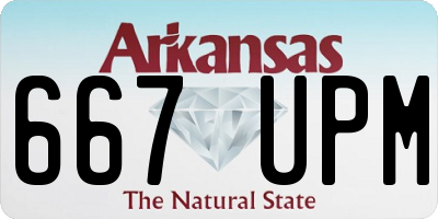 AR license plate 667UPM