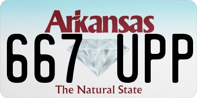 AR license plate 667UPP