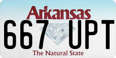 AR license plate 667UPT