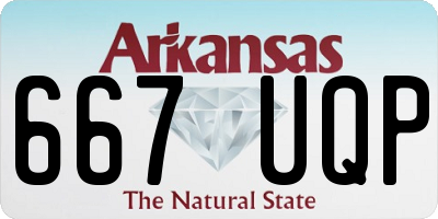 AR license plate 667UQP