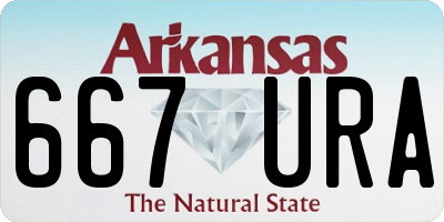 AR license plate 667URA