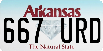 AR license plate 667URD