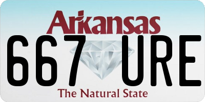 AR license plate 667URE