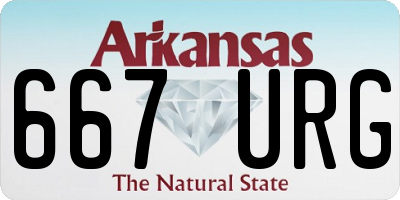 AR license plate 667URG